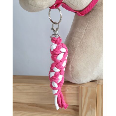 Cuerda de plomo para caballito de juguete - Blanco y rosa oscuro (1/3)