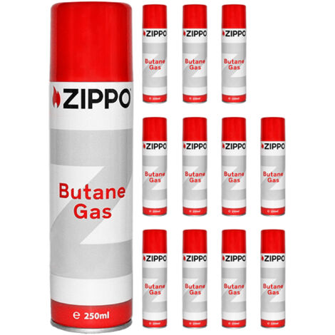 Juego de gas para encendedor ZIPPO de 250 ml x 12 accesorios (1/4)