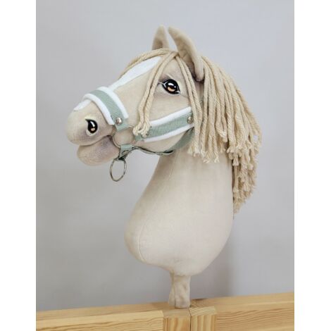 Cabestro ajustable Hobby Horse A3 Sage con pelo blanco (1/4)