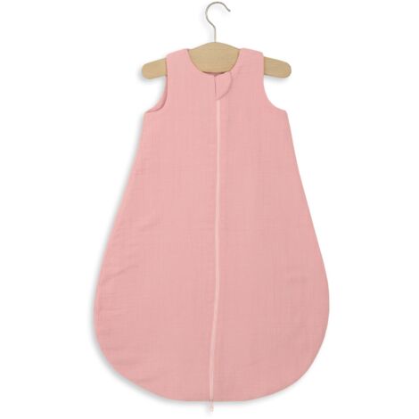 Saco de dormir de muselina redondeado para niños M 6-12 meses verano TOG 1.0 - rosa pastel (1/5)
