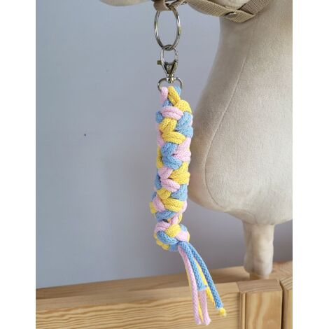 Cuerda de plomo para caballito de juguete - Azul/Rosa claro/Amarillo (1/2)