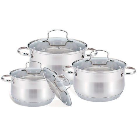 Juego de 6 ollas MR-3512-6M (2,1 l, 2,9 l, 3,9 l) (1/4)