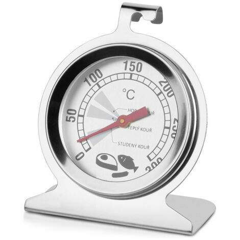 TERMÓMETRO DE COCINA PARA HORNO, DE ACERO INOXIDABLE, ANALÓGICO, PARA HORNEAR PASTELES