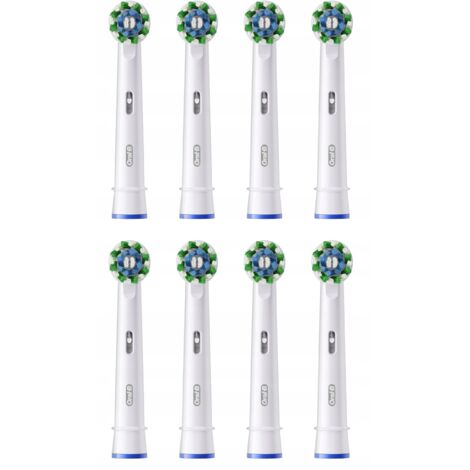 cabezales de cepillo de dientes eléctrico Oral-B Pro Cross Action blancos 100% (1/5)