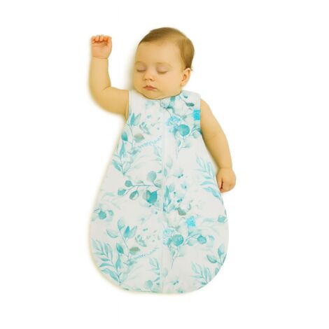 Saco de dormir redondo de algodón para niños talla S 0-6 meses verano TOG 1.0 - menta eucalipto (1/5)