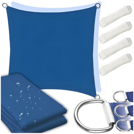 Toldo de lona impermeable azul marino de 4x4 m (1/5)