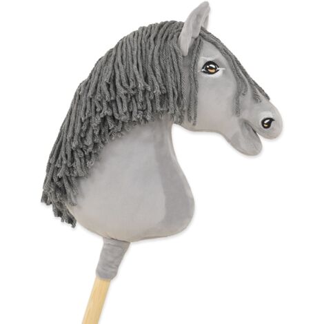 Caballo Palo Niños Caballo De Palo ByAstrup Para Niños 3 Años - Con Melena Para Cepillar, Cola Extraíble Y Bolsa De Pana (Gris, 68 Cm Caballo Palo Niños Caballo De Palo ByAstrup Para Niños 3 Años - Con Melena Para Cepillar, Cola Extraíble Y Bolsa De Pana (Gris, 68 Cm