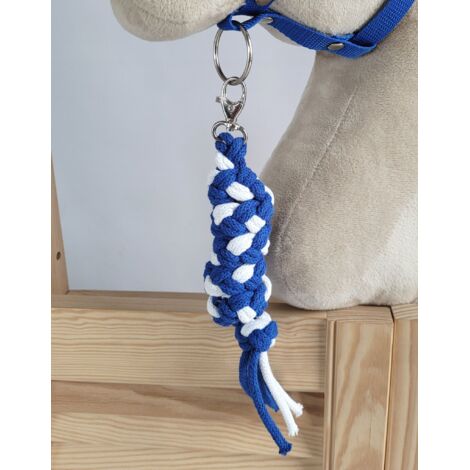 Cuerda de plomo para caballito de juguete - Blanca y azul (1/3)