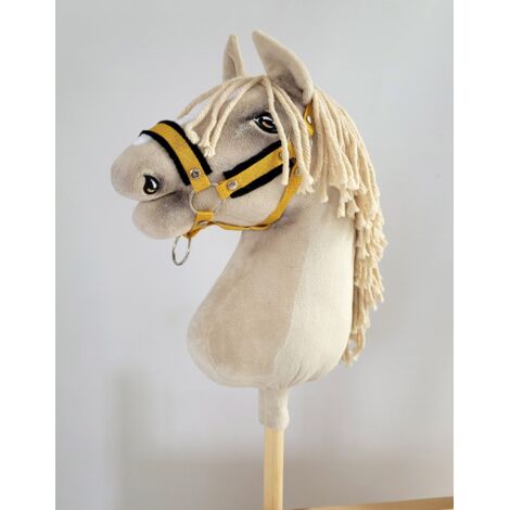Cabestro ajustable Hobby Horse A3 color mostaza con pelo negro (1/2)