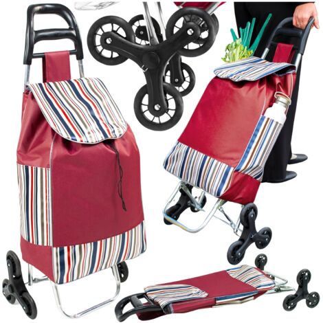 Bolsa de compra, carrito de compra, con ruedas, plegable, resistente, sólida, impermeable. (1/5)