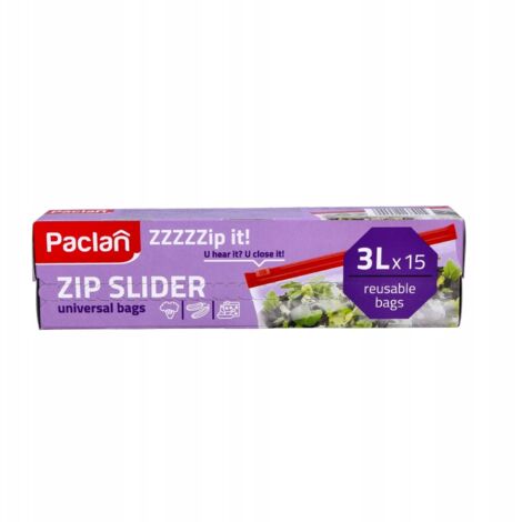 Bolsas ziplock Paclan de 3 l, 15 unidades, 137222 (1/2)