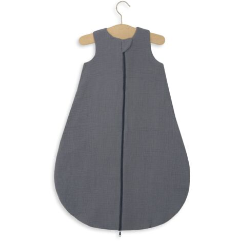 Saco de dormir de muselina redondeado para niños M 6-12 meses verano TOG 1.0 - antracita (1/5)