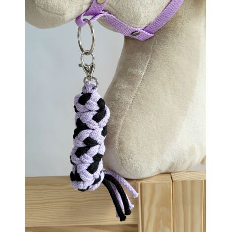 Cuerda de plomo para caballito de juguete - Negra y morada (1/3)