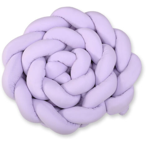 Protector de cuna trenzado XXL - morado (1/5)
