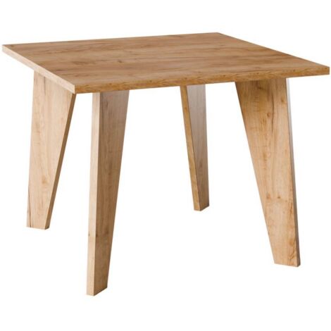 Mesa OLEN 90x90 cm para cocina, salón, comedor, Roble Craft