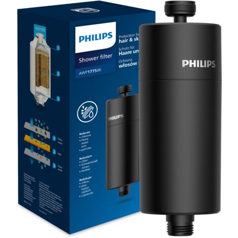 PHILIPS AWP1775BK negro. Filtro de ducha.