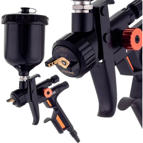 Boquilla para pistola pulverizadora HVLP ITALCO de 1,3 mm y 600 ml, profesional. (1/5)