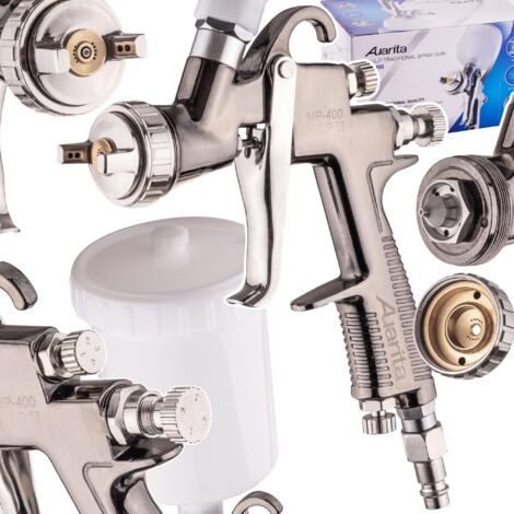 PISTOLA PULVERIZADORA PROFESIONAL HVLP II 2.0MM 600ML PARA PINTURA