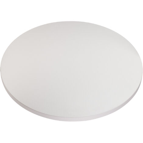 Tablero redondo laminado gris, diámetro 68 cm, para escritorio, mesa, mesa de centro