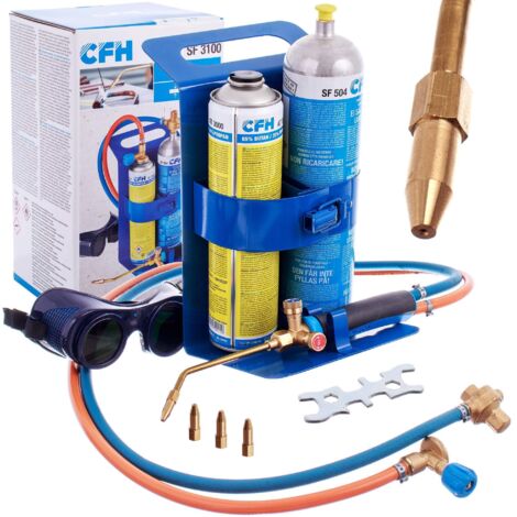 KIT DE SOPLETE DE GAS PARA SOLDADURA FUERTE Y SOLDADURA A GAS