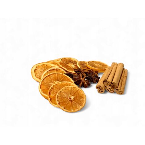 Mezcla de fragancias secas comestibles de canela, anís y naranja perfumadas para Navidad, 20 unidades. (1/5)
