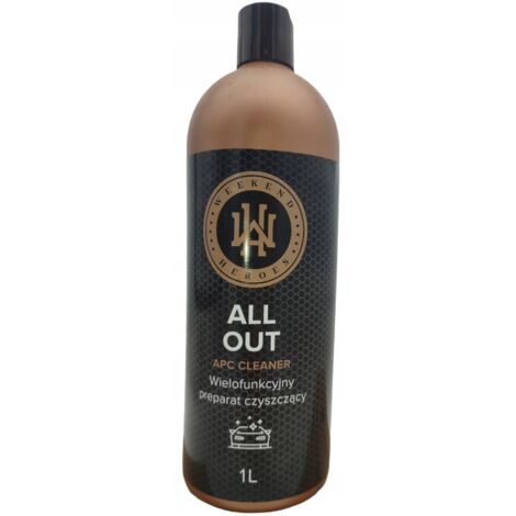 LIMPIADOR DE LAVADO DE AUTOS WEEKEND HEROES ALL OUT APC 1L (1/2)