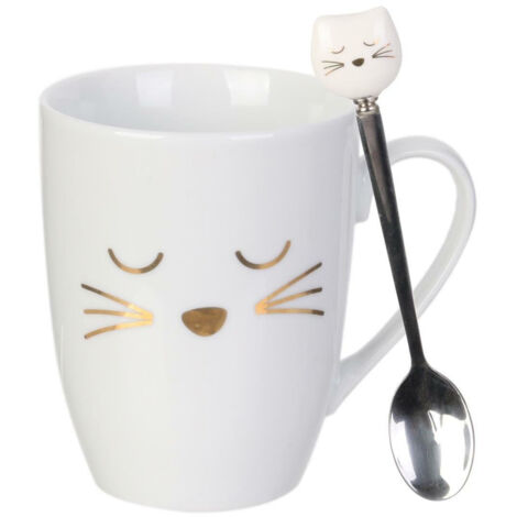 Taza gatito con cuchara 350 ml (1/5)