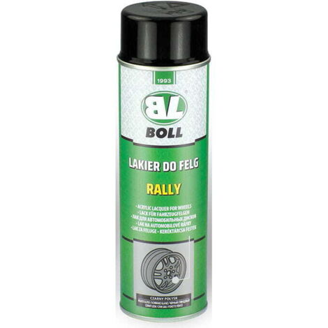 Pintura en aerosol para llantas Boll, color negro brillante