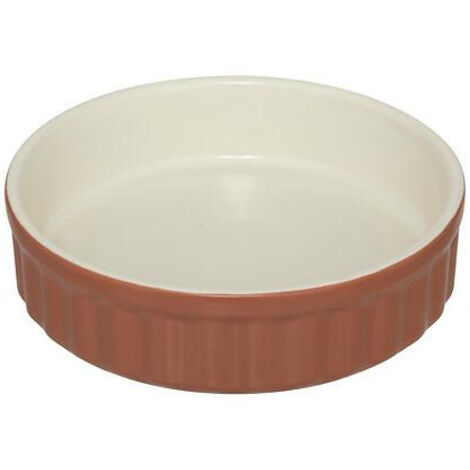 PLATO PARA CREMA BRULÉE, rojo, 12 x 3,4 cm, FABRICADO EN GRES (1/2)