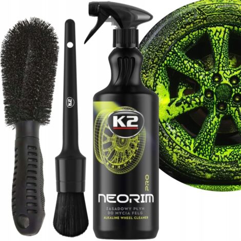 K2 NEORIM PRO 1L LÍQUIDO ALCALINO + CEPILLO + CEPILLO PARA LAVADO Y LIMPIEZA DE LLANTAS (1/5)