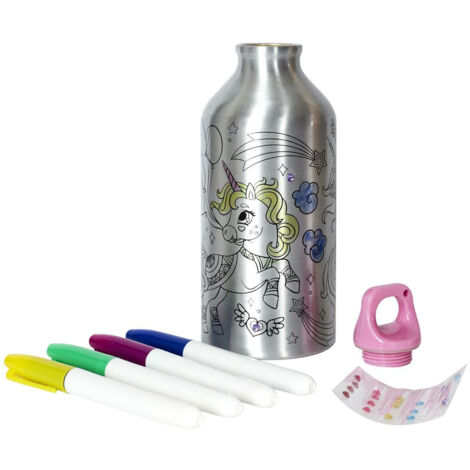 BOTELLA DE AGUA para niños PARA COLOREAR 550ml (1/5)