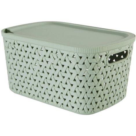Cesta de almacenamiento de polipropileno color menta Tressy de 6,7 l