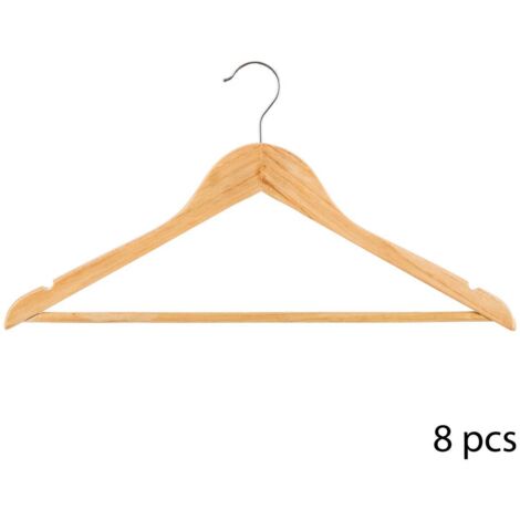 Perchas de madera x8 - 5five