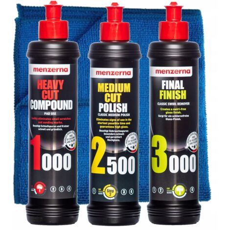 MENZERNA PASTA DE PULIDO SET 1000 2500 3000 PARA PULIR PINTURA DE COCHE (1/5)