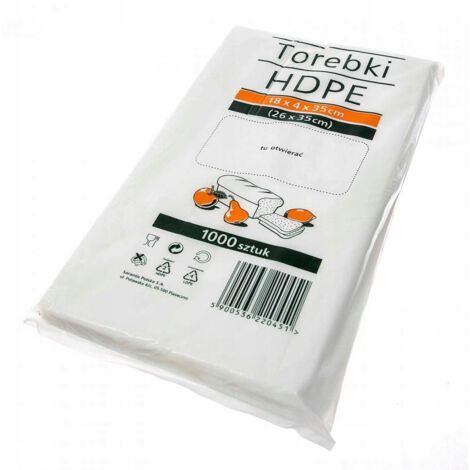 BOLSAS DE HDPE 18X4X35 (1000) 0451 (1/5)