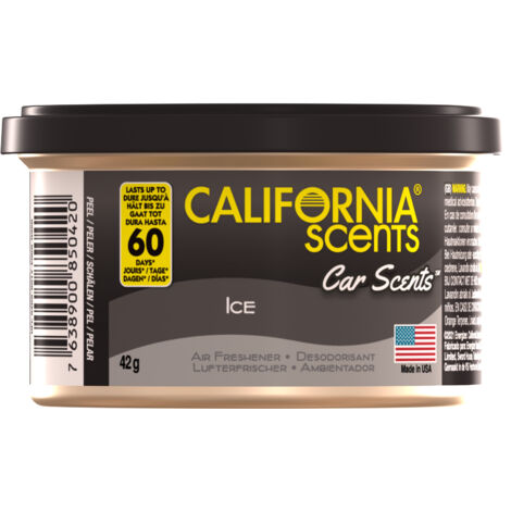Lata de fragancia para autos Black Ice de California Car Scents (1/4)