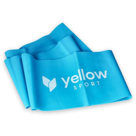 Banda de ejercicio yellowFLAT - azul, resistencia 9-11 kg (1/2)