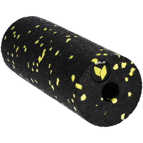 Rodillo de masaje mini yellowROLLER EPP, 15 x 5,3 cm - negro y amarillo (1/4)