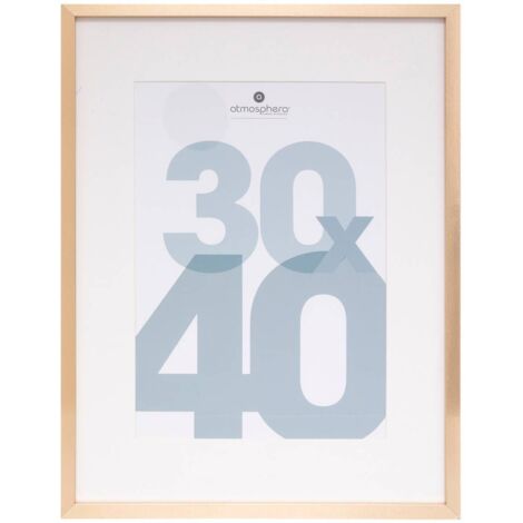 Marco de fotos Manu oro - madera 30x40 cm - Atmosphera créateur d'intérieur