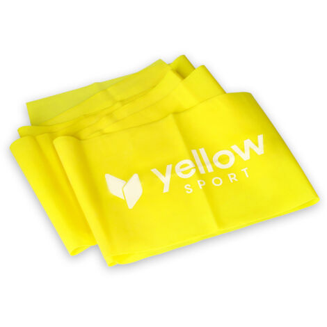 Banda de ejercicio yellowFLAT band - amarilla, resistencia 1-2 kg