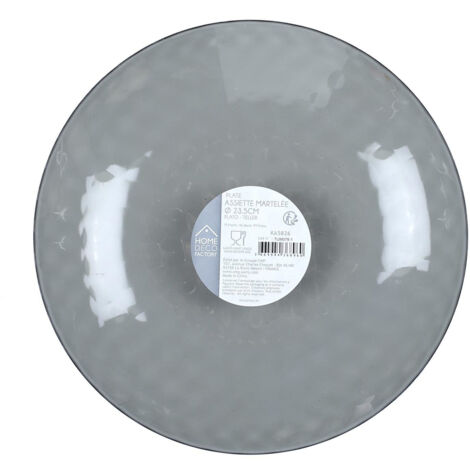 Zekrit PLATO DE PLÁSTICO 23,5 cm plato llano gris