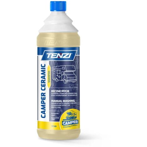 CHAMPÚ CERÁMICO PARA CAMPISTAS 1L - PROTECCIÓN UV, BRILLO HIDROFÓBICO, NANOFÓRMULA (1/4)