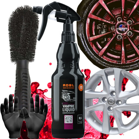 ADBL VAMPIRE LIQUID 500ml LÍQUIDO DESIRONIZADOR DE SANGRADO + CEPILLO PARA LAVADO DE LLANTAS (1/5)