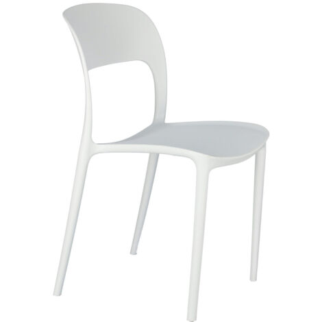 SILLA ERGONÓMICA DE PLÁSTICO Flexi blanco (1/5)