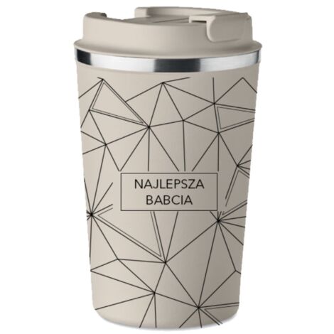 Taza Térmica Premium Beige LA MEJOR ABUELA regalo para la Abuela KT163 (1/5)