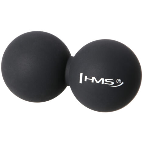 BLC02 PELOTA DE MASAJE NEGRA HMS (doble) (1/5)