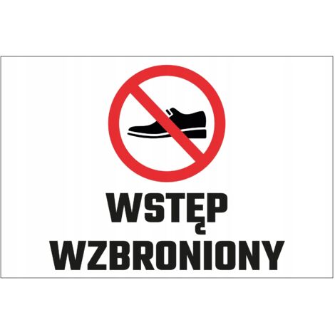 Señal de Prohibido el Paso 20x30 cm PVC T004 (1/4)