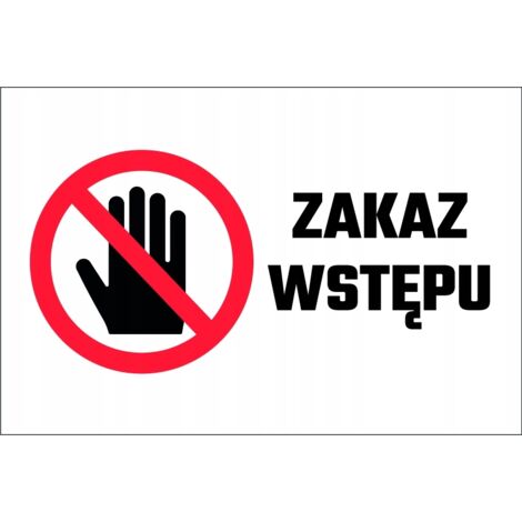 Señal de Prohibido el paso 20x30 cm PVC T016 (1/4)