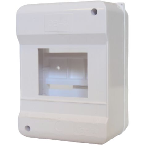 Cuadro de distribución modular 1x5, montaje en superficie, IP30, Karlik OB5 (1/2)
