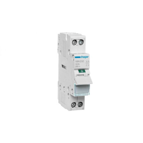Interrupteur modulaire 2P 32A - HAGSBN232